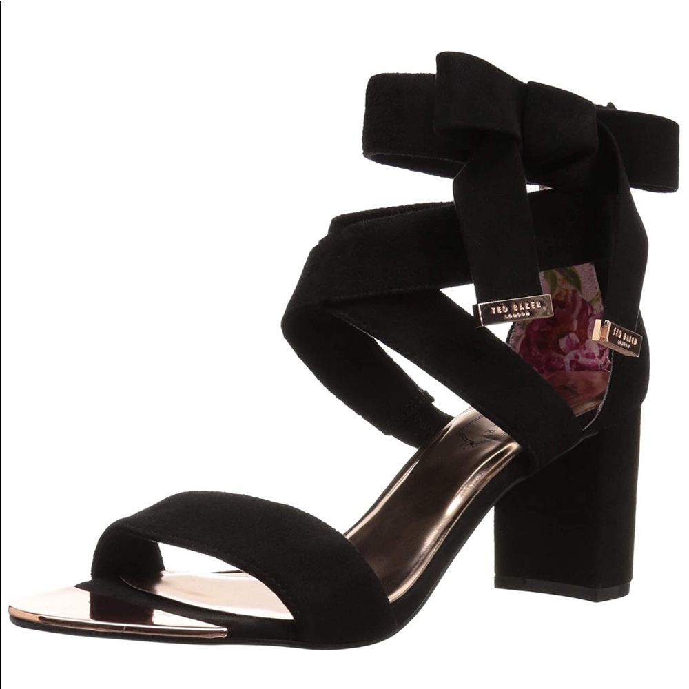 Ted Baker Noxen 2 Heeled Sandal Block Heel Black